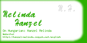melinda hanzel business card